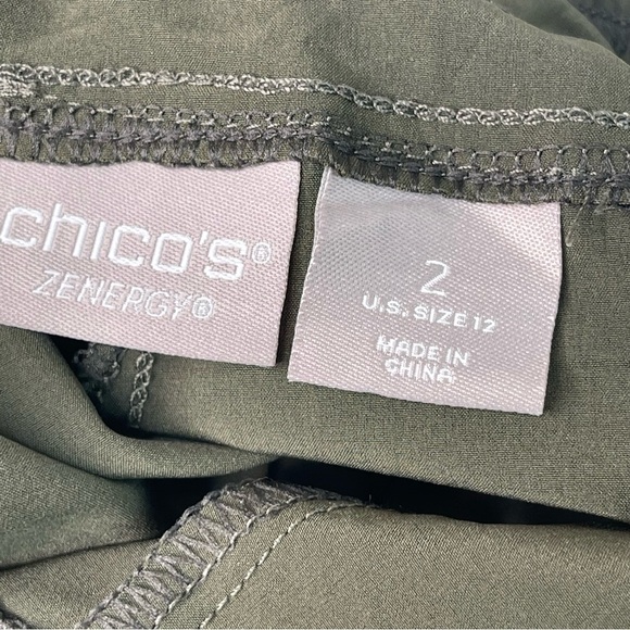Chico’s Zenergy Green Activewear Jogger Pants - Picture 13 of 16